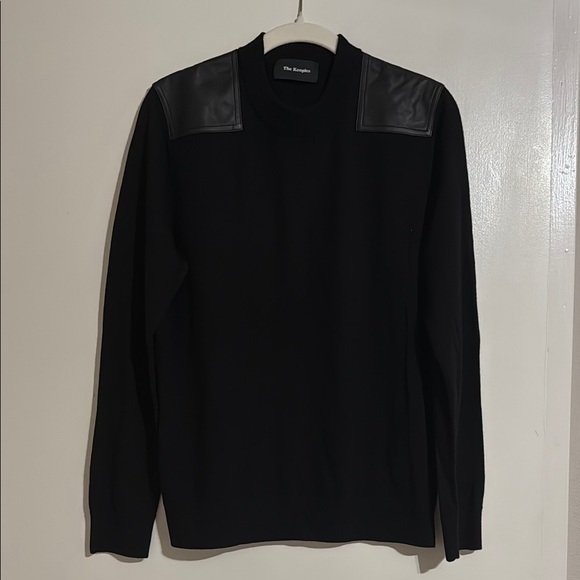 The Kooples Black Crewneck Sweater Classic Minimalist Design - Picture 1 of 4